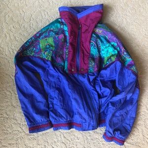 90s Retro Vintage Windbreaker Jacket
